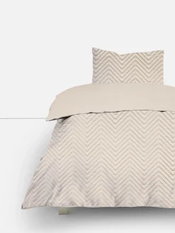 Conjunto Capa Edredão Solteiro Texturada Reversível