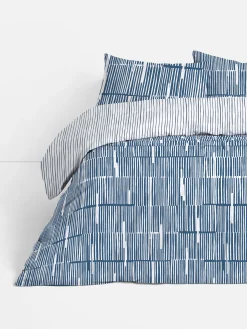 Conjunto Capa Edredão Tamanho King Reversível Riscas