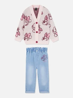 Conjunto Casaco Malha/calças Ganga Paperbag Disney Minnie Mouse