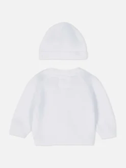 Conjunto Casaco Malha/gorro Bebé Prematuro