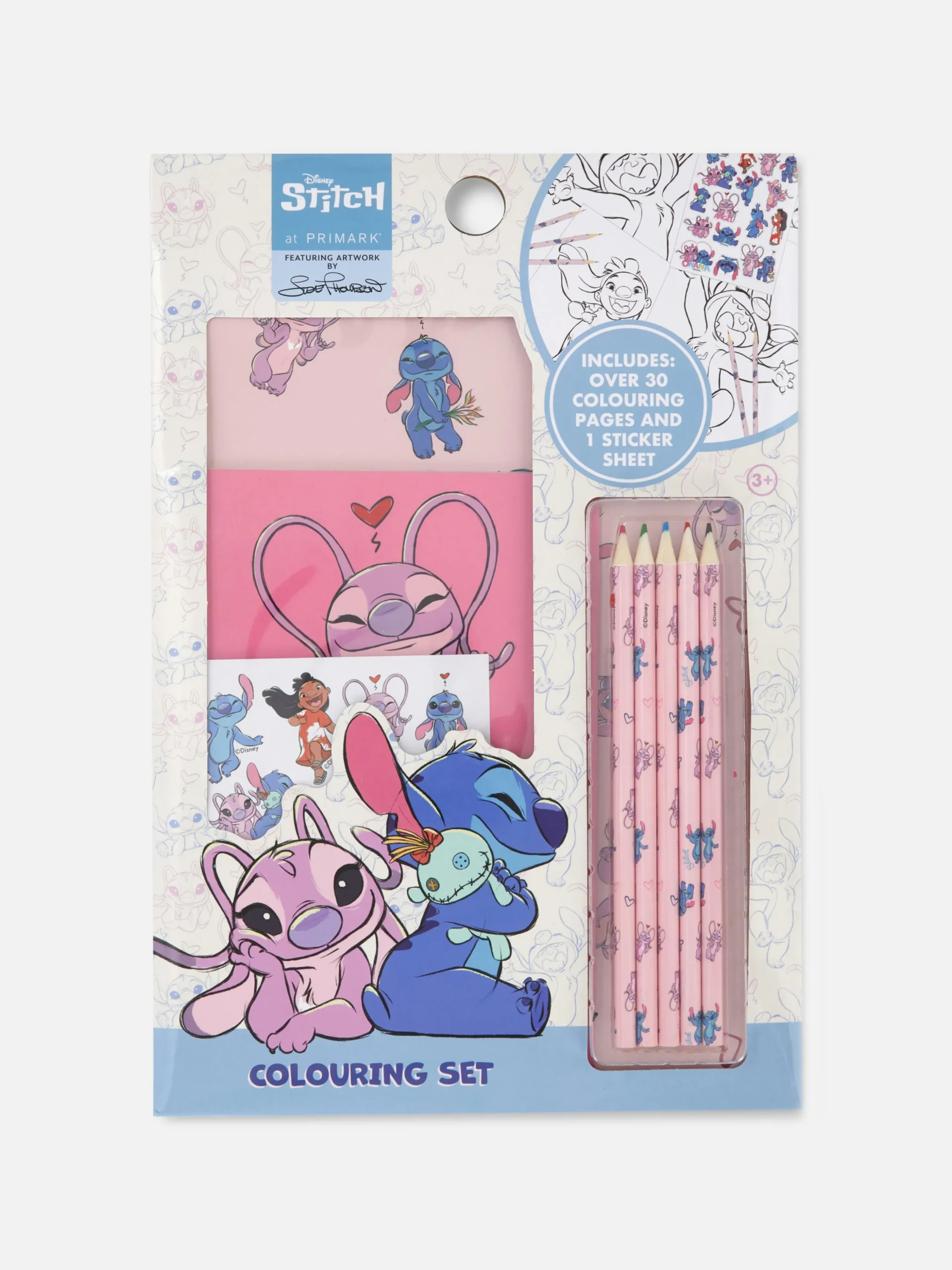 Conjunto Colorir Disney Stitch And Angel