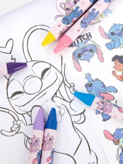 Conjunto Colorir Portátil Disney Stitch And Angel