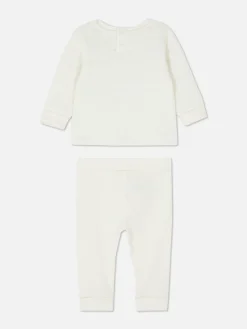 Conjunto Coordenado Camisola/leggings Efeito Cordeiro