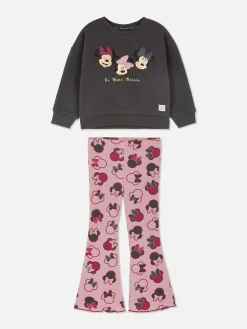 Conjunto Coordenado Camisola Gola Redonda Leggings Disney Minnie Mouse