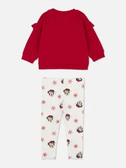 Conjunto Coordenado Camisola/leggings Natal Disney Minnie