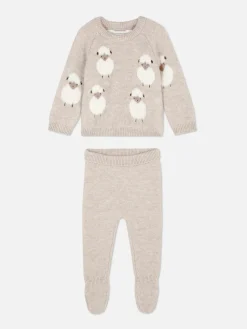 Conjunto Coordenado Leggings/camisola Malha Ovelha