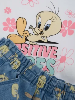 Conjunto E Calções Looney Tunes Piu-Piu