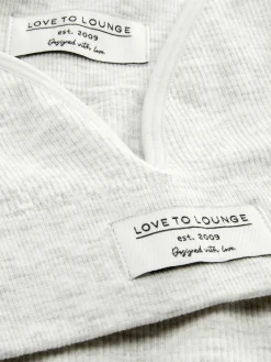 Conjunto Lounge Sutiã Bralette/calções Canelados