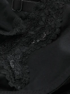 Conjunto Sutiã Não Almofadado/tanga Rebordo Renda