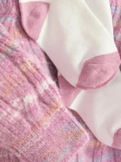 Conjunto Vestido Camisola Malha Entrançada/collants