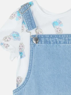 Conjunto Vestido Macacão E Camisa Frozen Da Disney