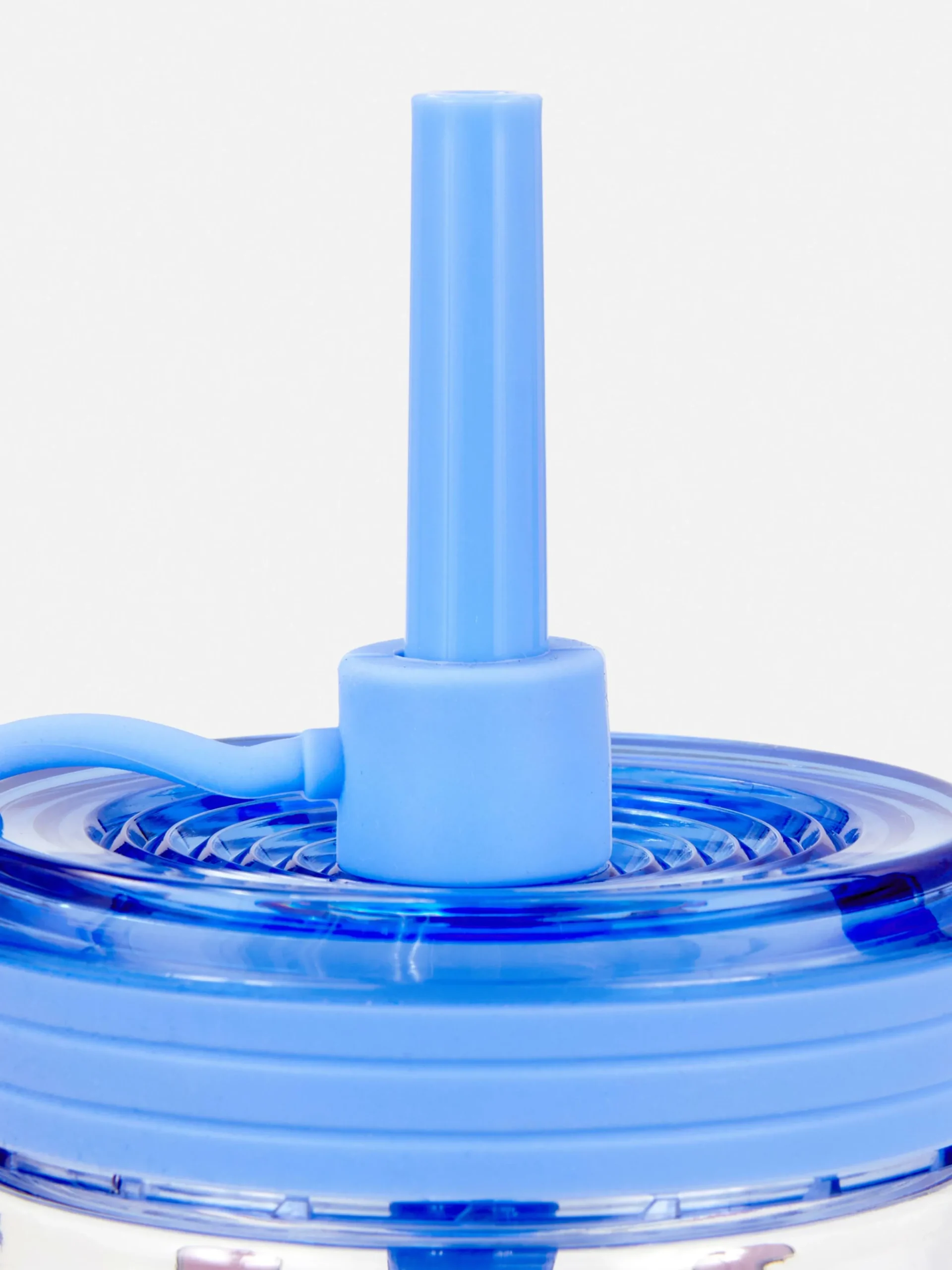 Copo Transparente/palhinha Disney Stitch Angel