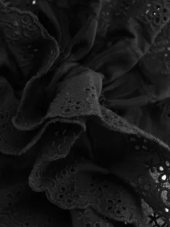 Elástico Cabelo Jumbo Bordado Inglês