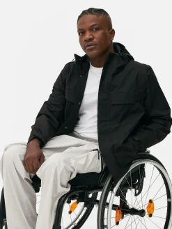 Gabardine Capuz Fecho Correr Integral