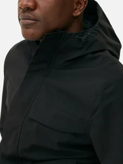 Gabardine Capuz Fecho Correr Integral