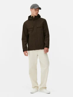 Gabardine Capuz Fecho Correr Integral