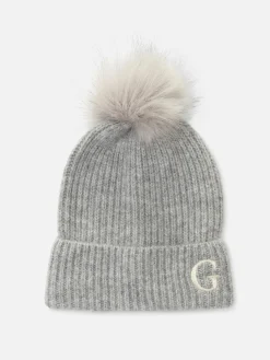 Gorro Pompom Iniciais Bordadas