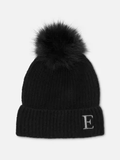Gorro Pompom Iniciais Bordadas