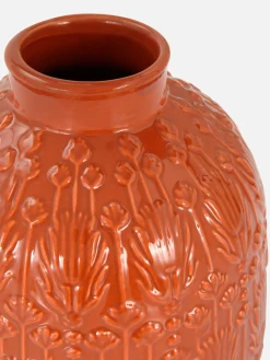 Jarra Padrão Floral Relevo