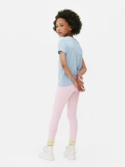 Leggings Elásticas Bloco Cor