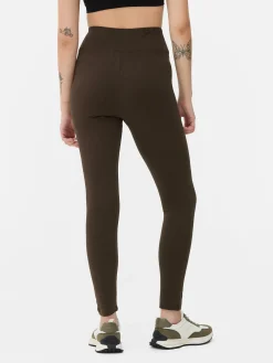 Leggings Malha Cintura Subida