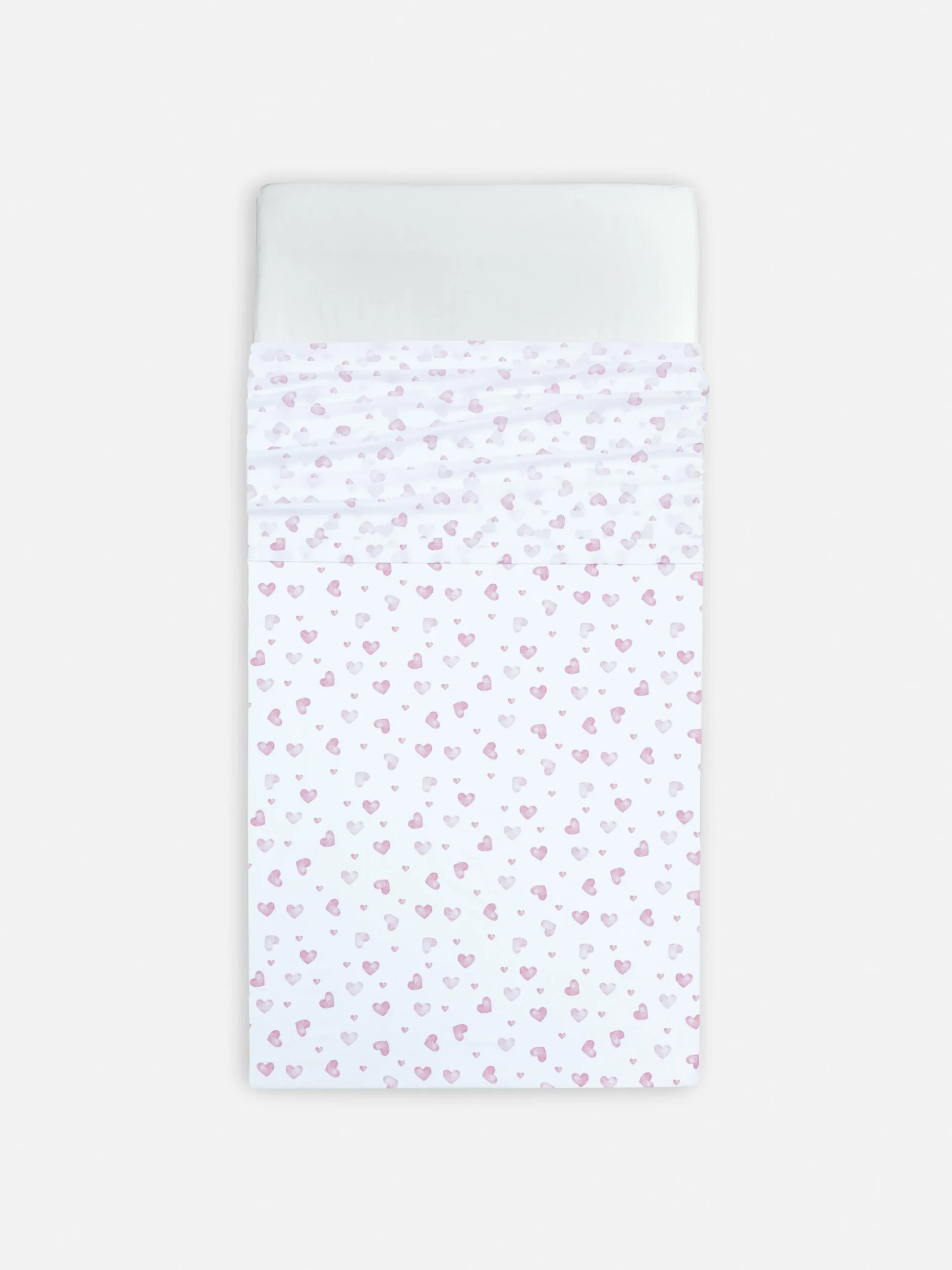 Lençol Cima Solteiro Corações