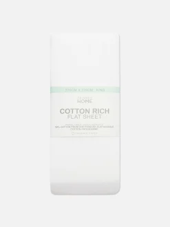 Lençol Cima Tamanho King Rico Algodão