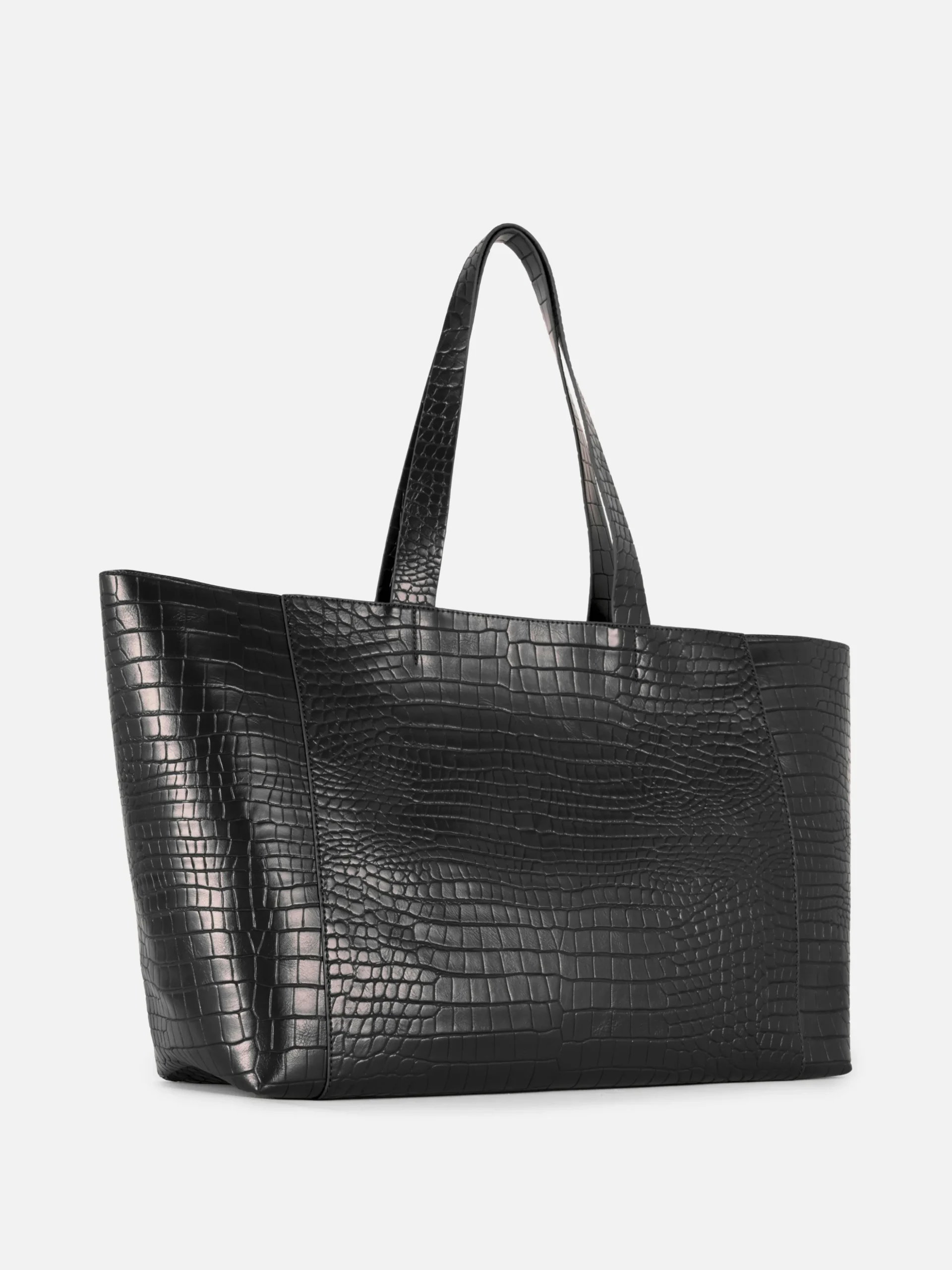 Mala Shopper Efeito Crocodilo Extra Grande