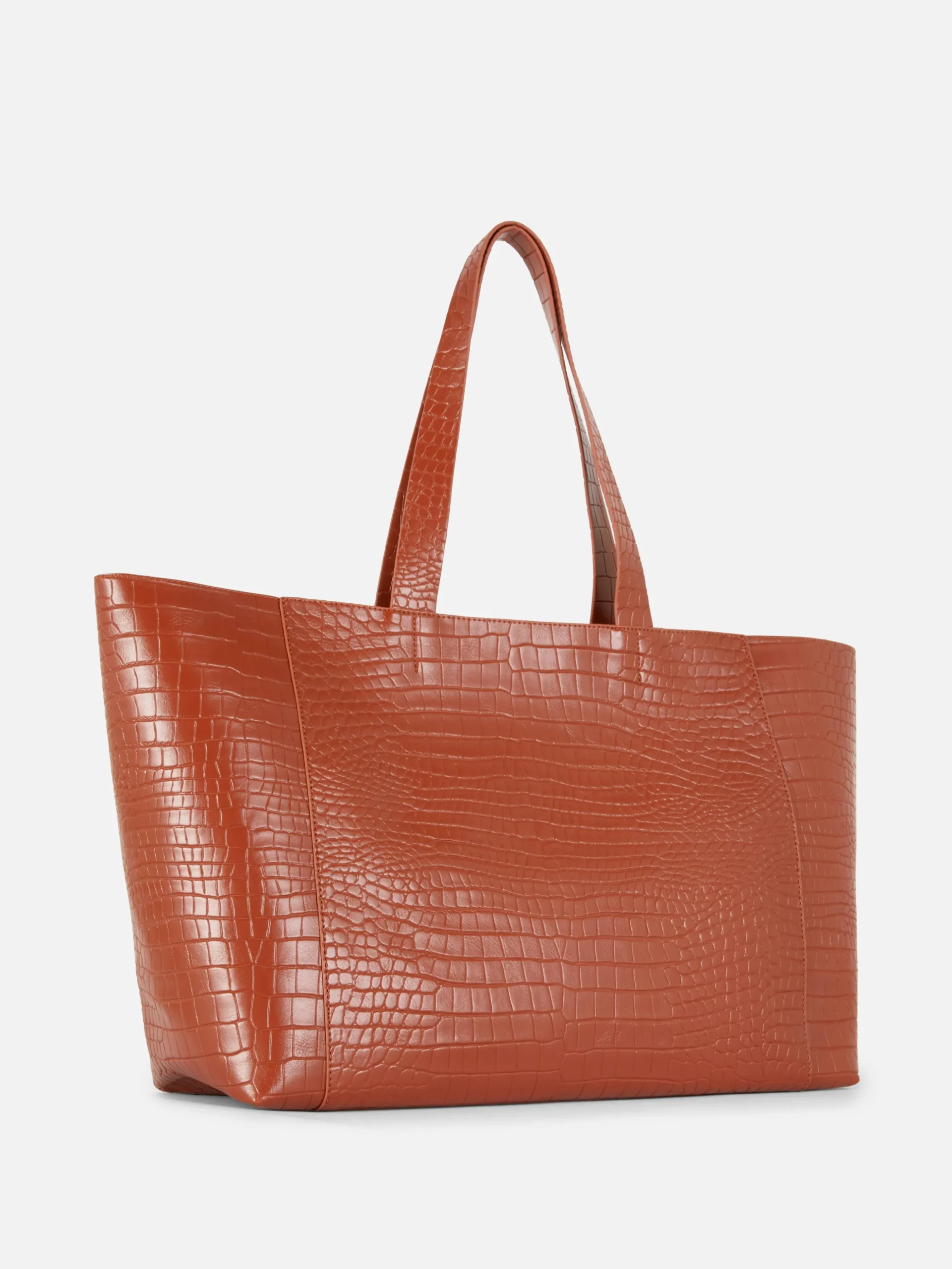 Mala Shopper Efeito Crocodilo Extra Grande