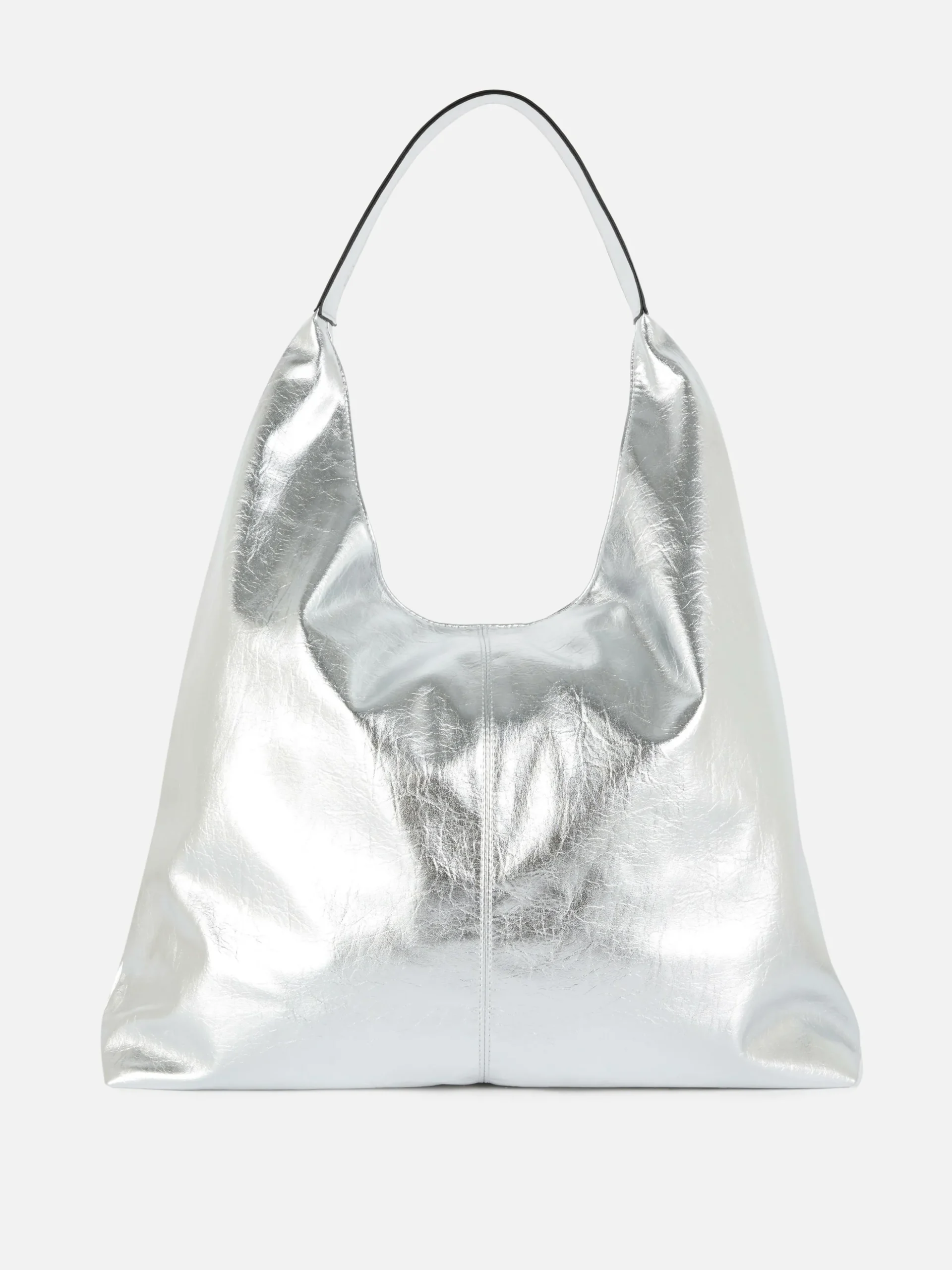 Mala Shopper Imitação Pele Metalizada