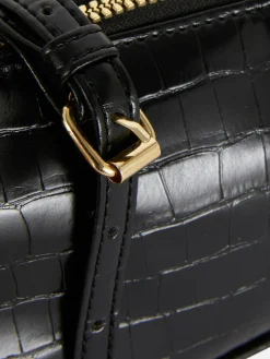 Mala Tiracolo Imitação Crocodilo Mini