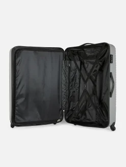 Mala Viagem Rígida Estriada 4 Rodas