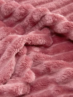 Manta Felpuda Canelada Supersuave