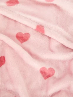 Manta Padrão Corações Toque Suave