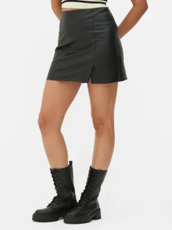 Minissaia Imitação Pele