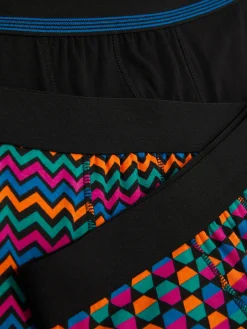 Pack 3 Boxers Padrões Geométricos Moda