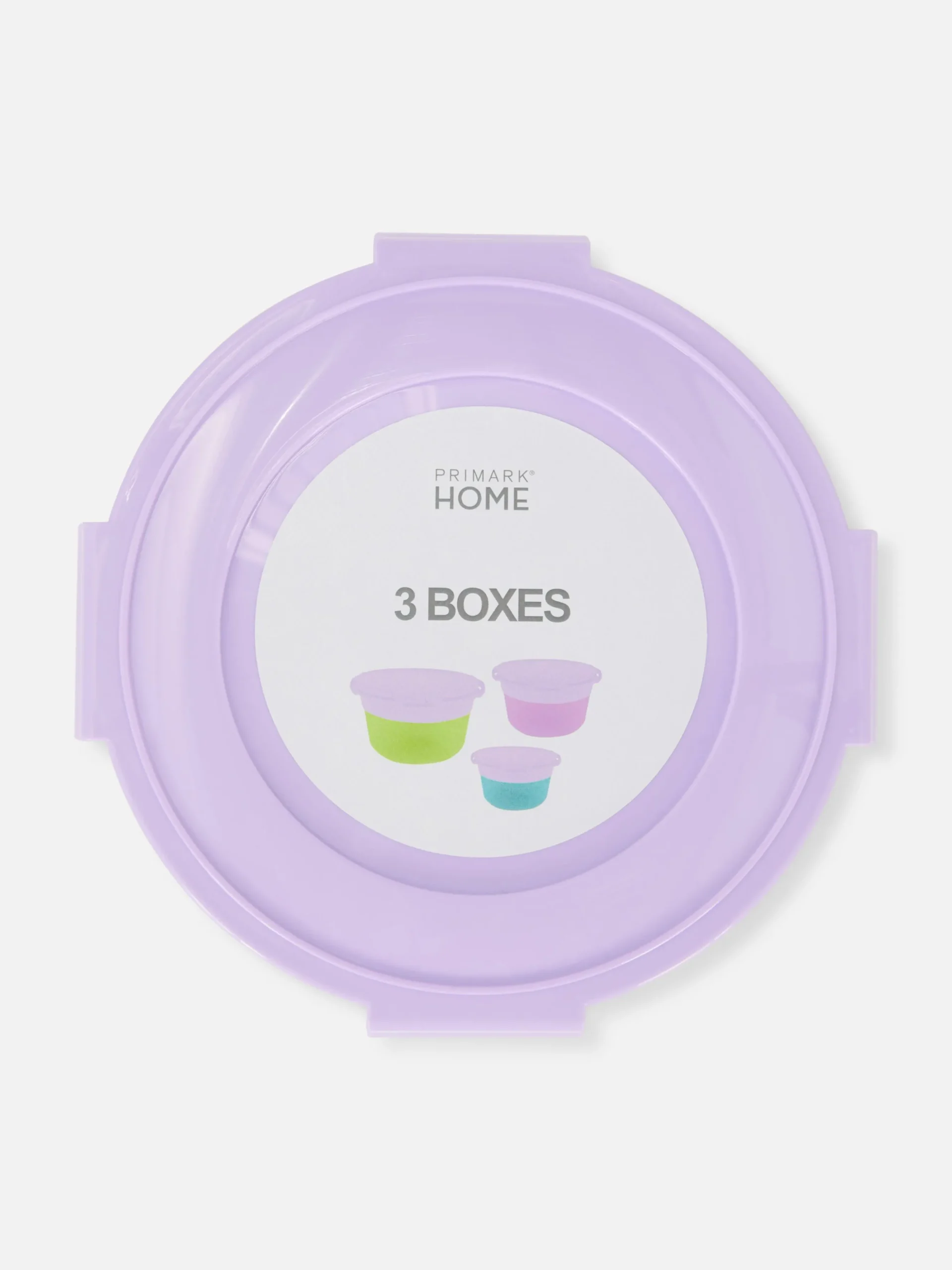 Pack 3 Caixas Snacks Redondas