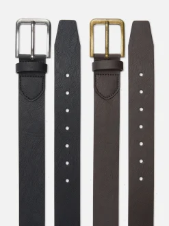 Pack 2 Cintos Largos Imitação Pele