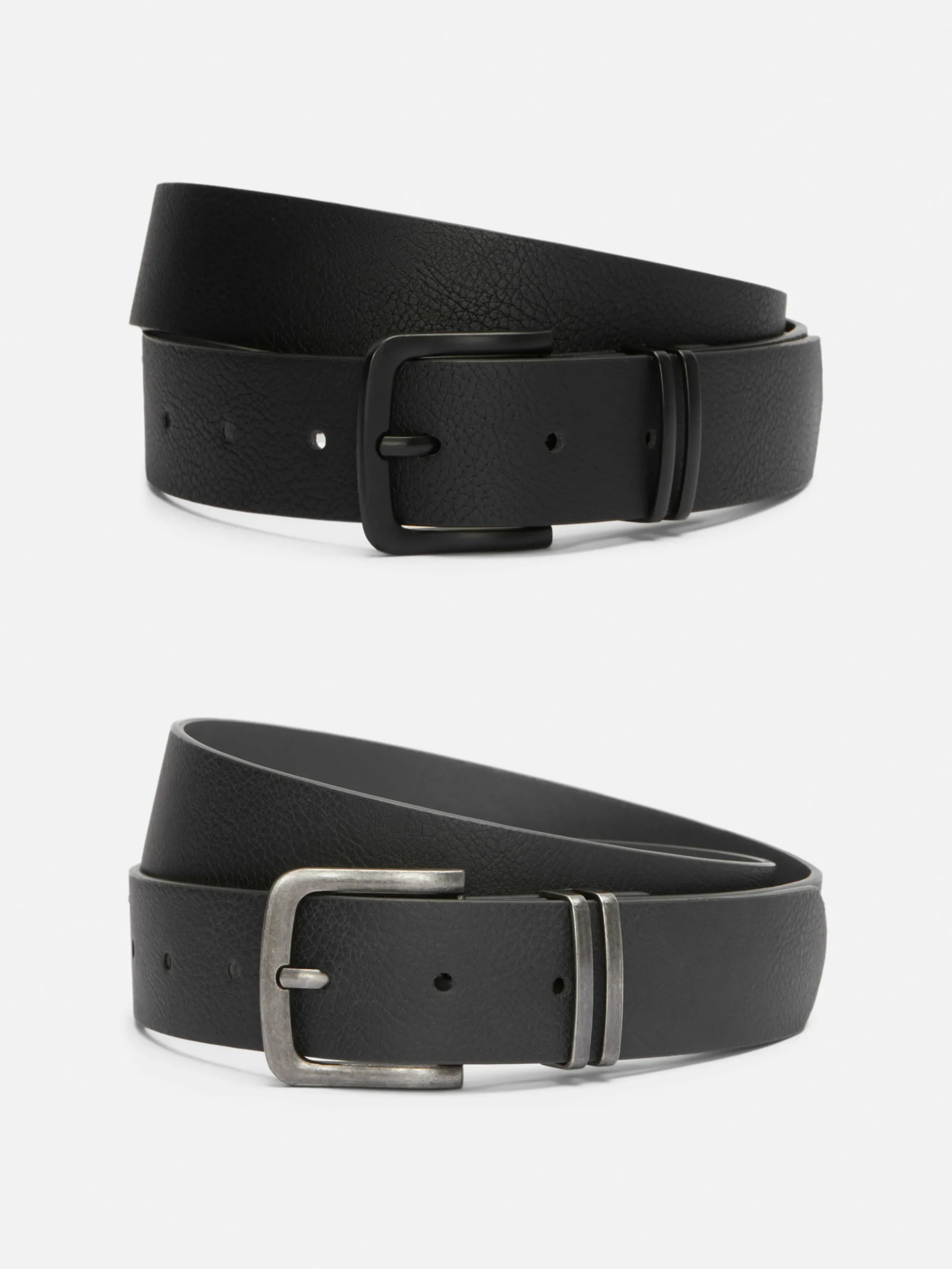 Pack 2 Cintos Texturados Imitação Pele