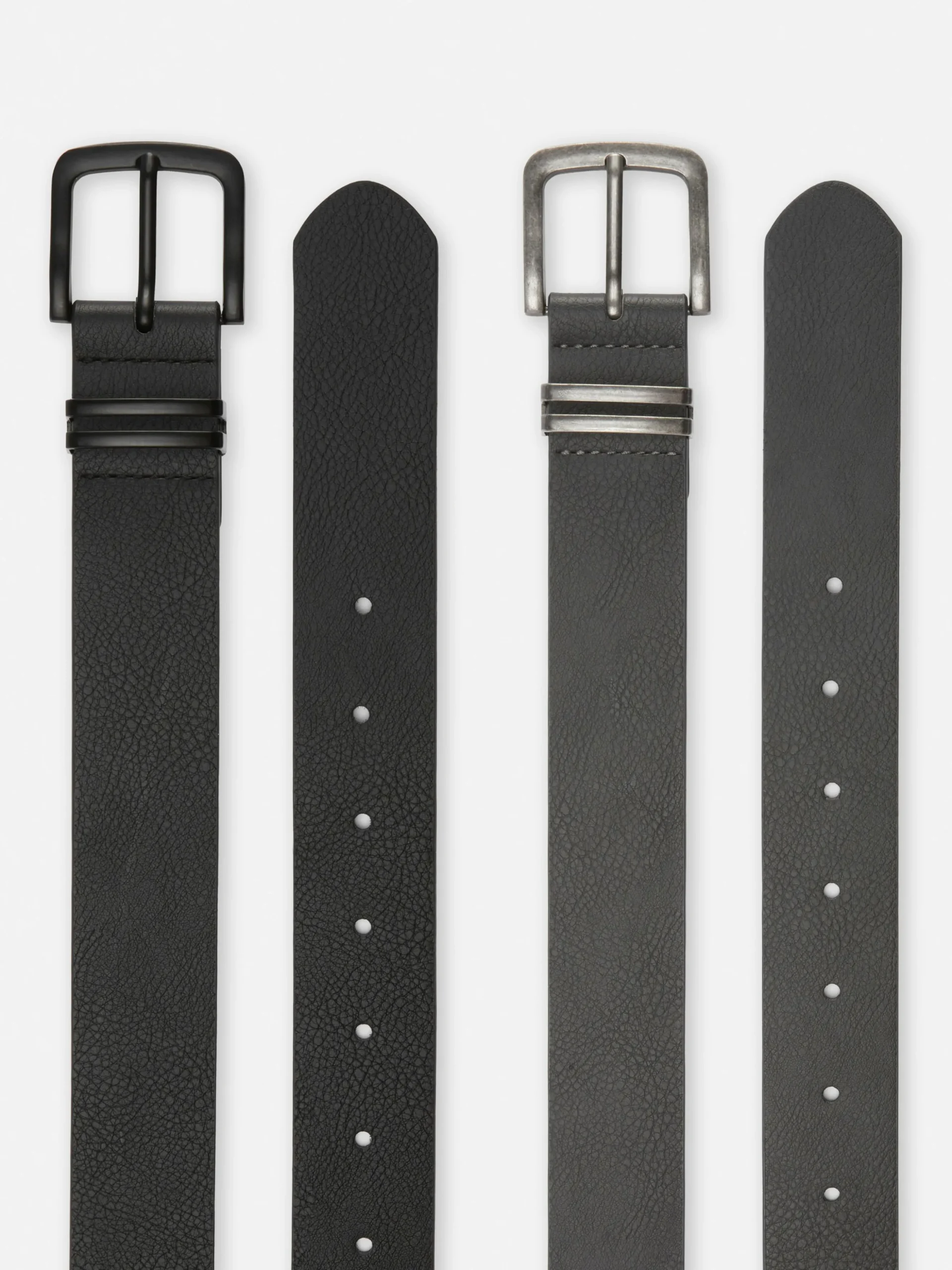 Pack 2 Cintos Texturados Imitação Pele