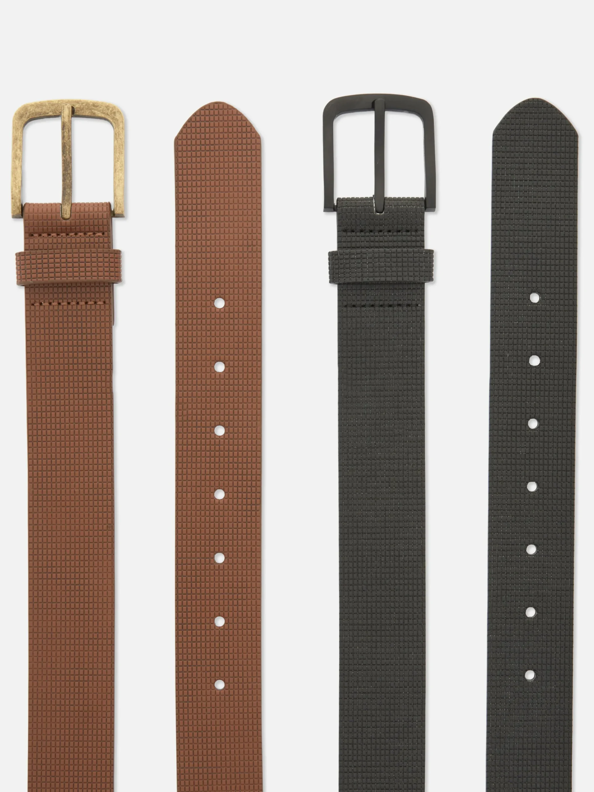 Pack 2 Cintos Texturados Imitação Pele