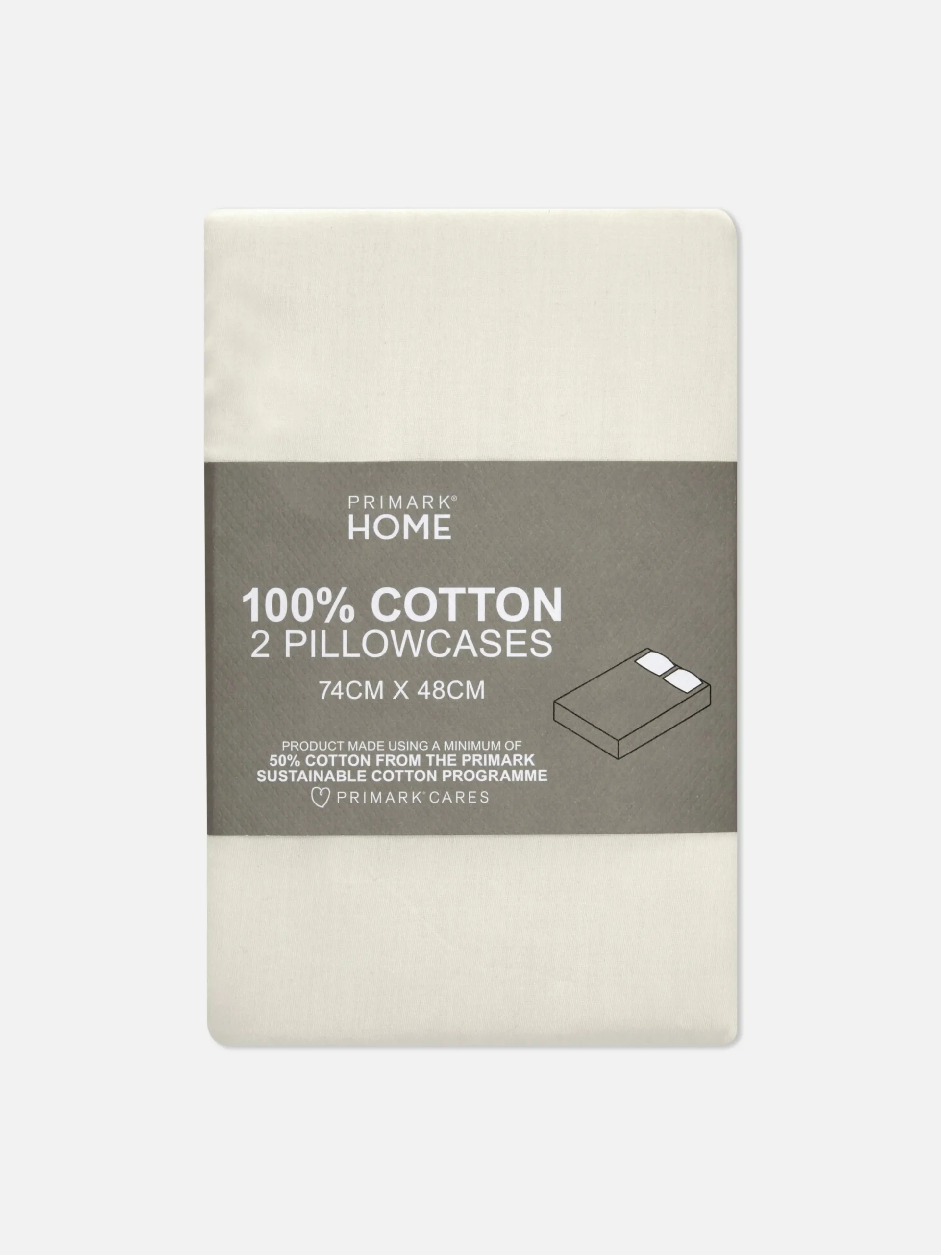 Pack 2 Fronhas Cetim Branco