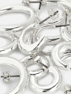 Pack 6 Pares Argolas Grossas