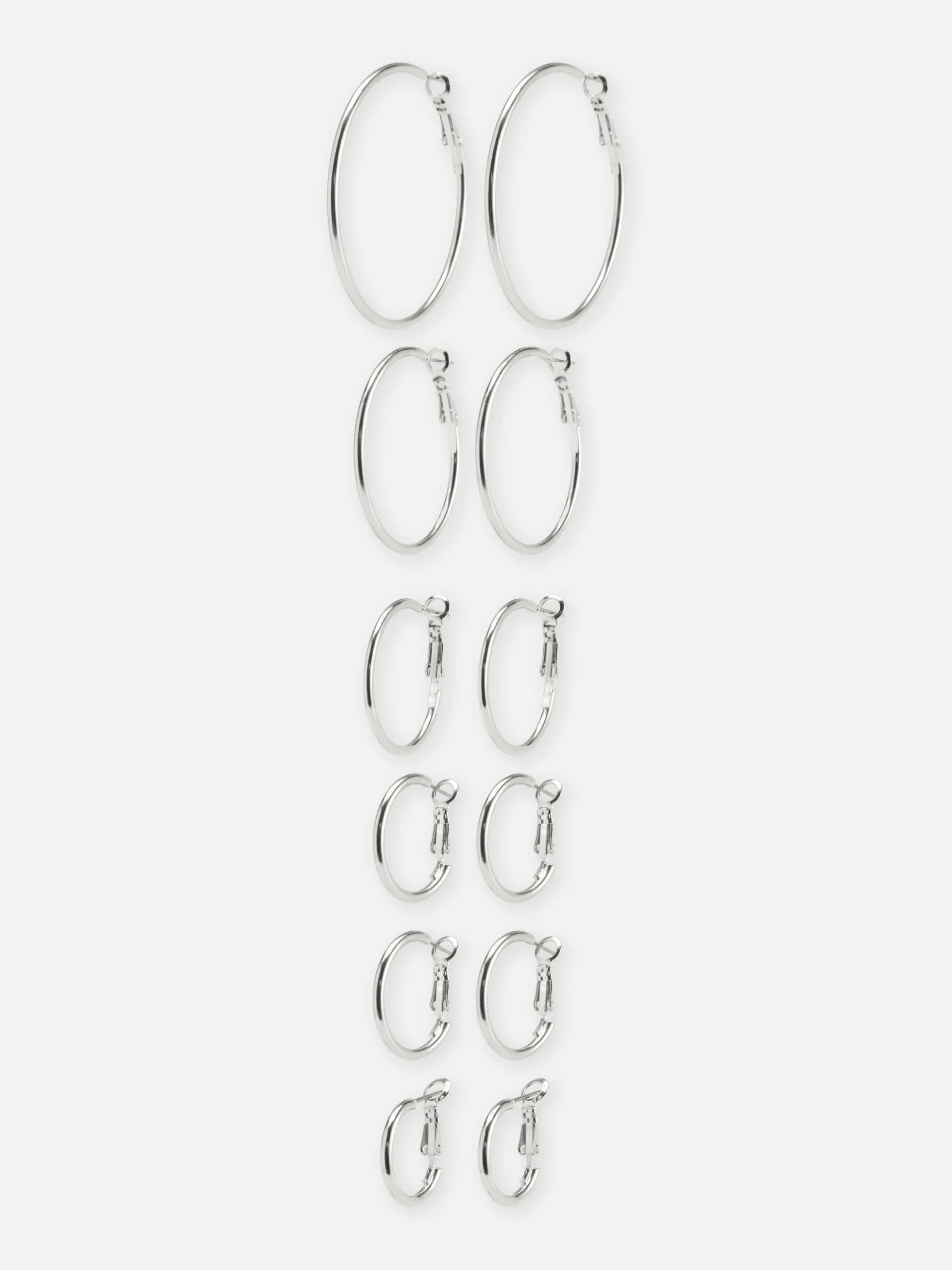 Pack 6 Pares Argolas Tamanhos Sortidos