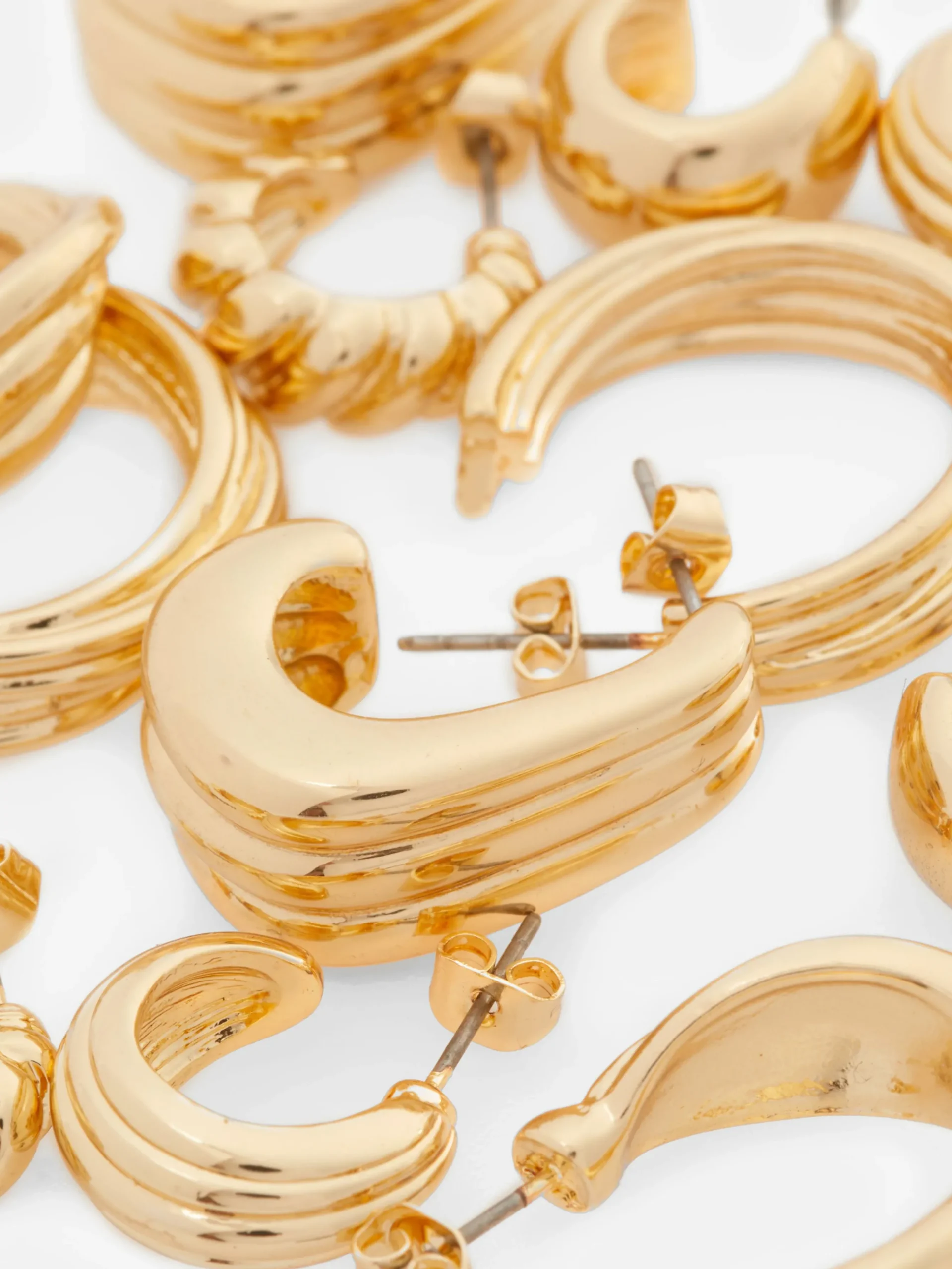 Pack 6 Pares Argolas Torcidas Sortidas