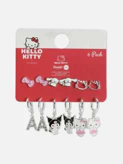 Pack 6 Pares Brincos Hello Kitty