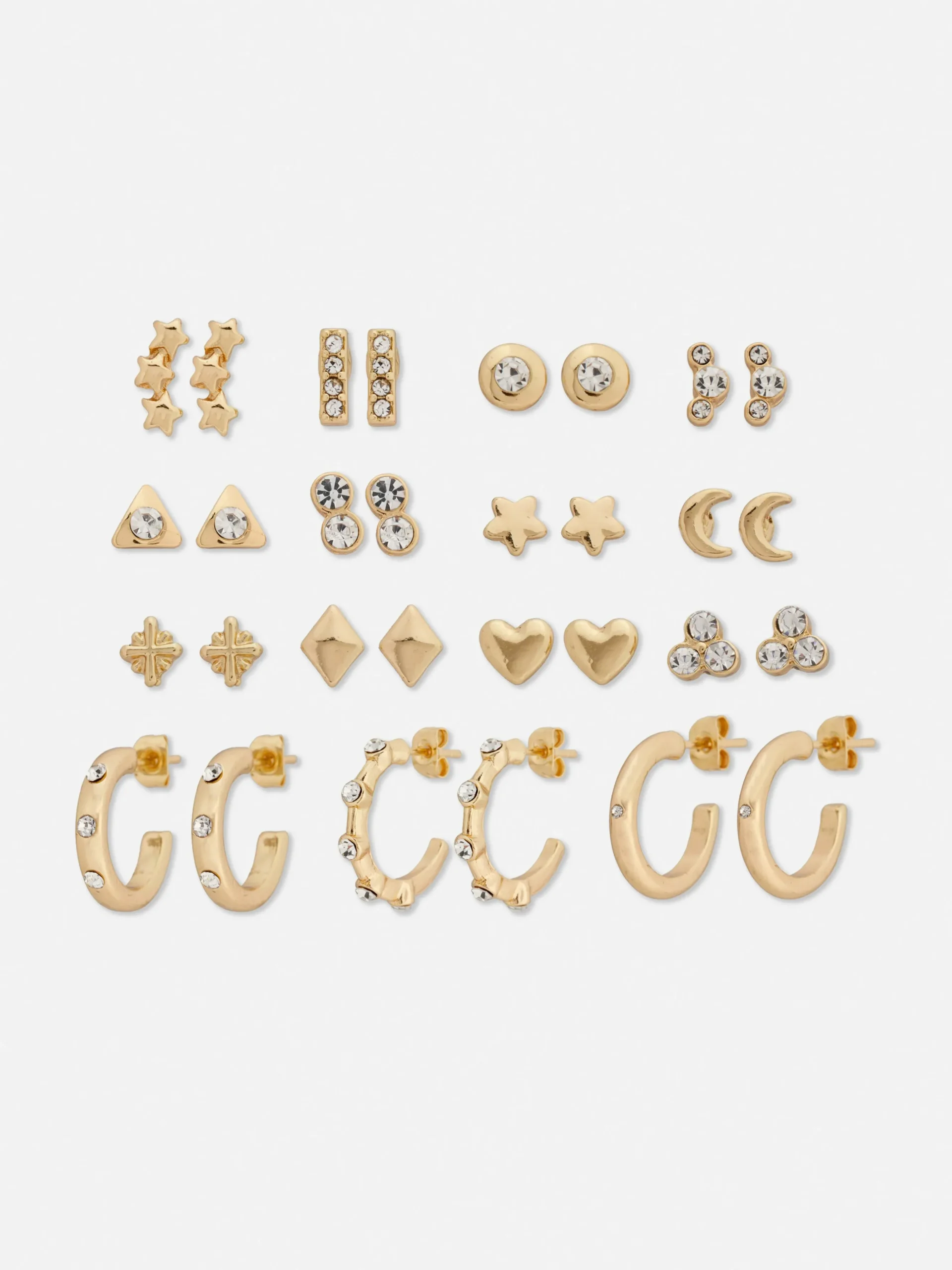 Pack 15 Pares Brincos Pequenos/argolas Sortidos