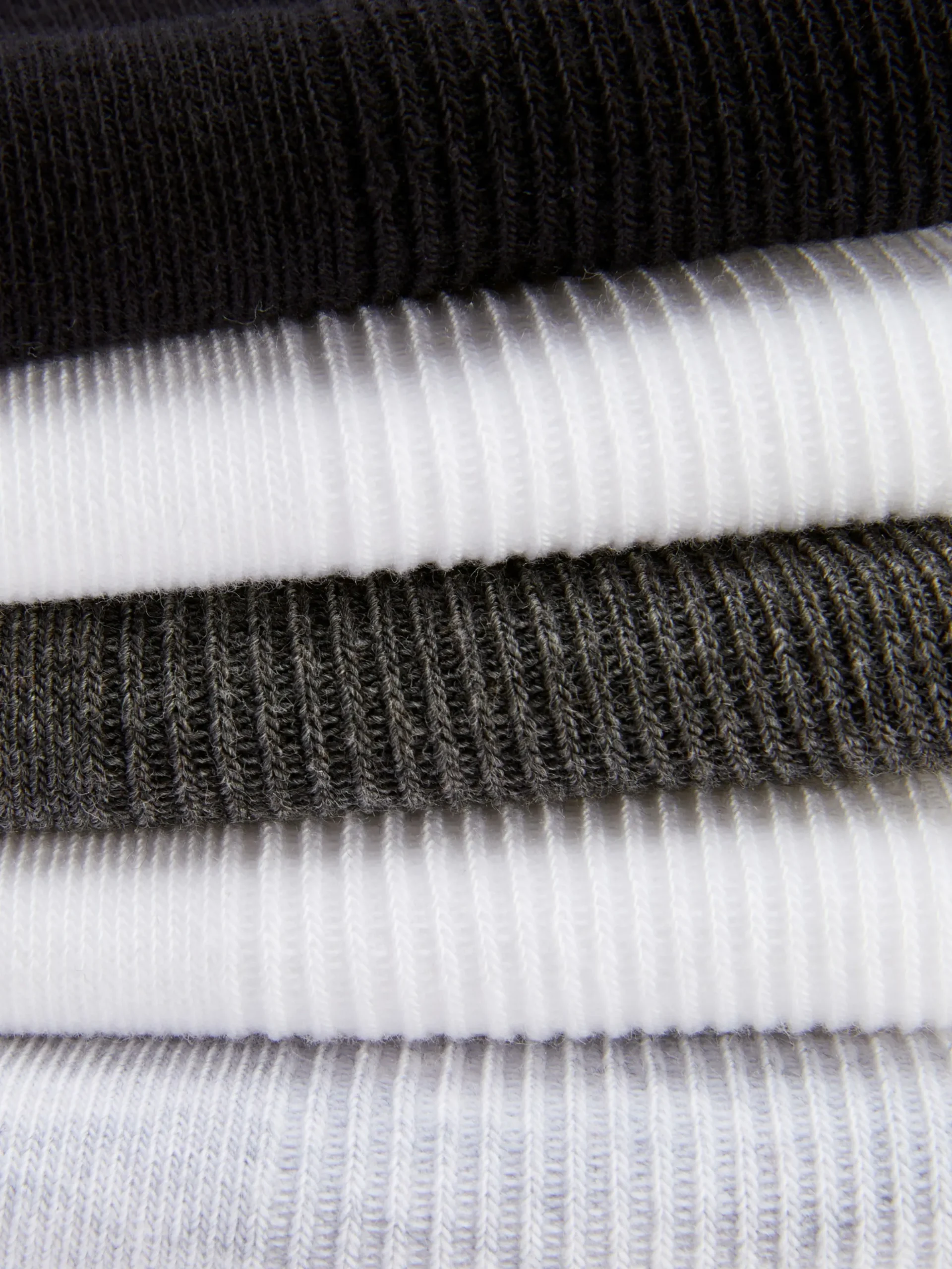 Pack 5 Pares Meias Caneladas