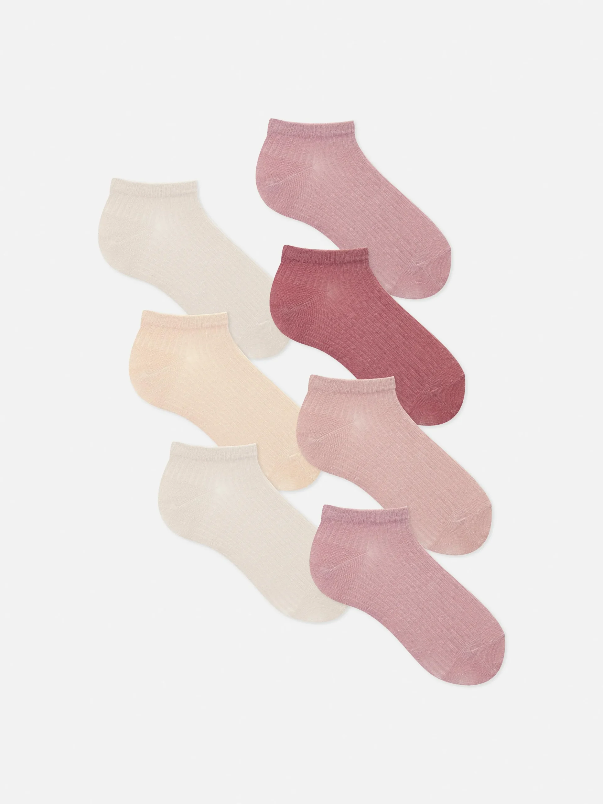 Pack 7 Pares Meias Desporto Caneladas