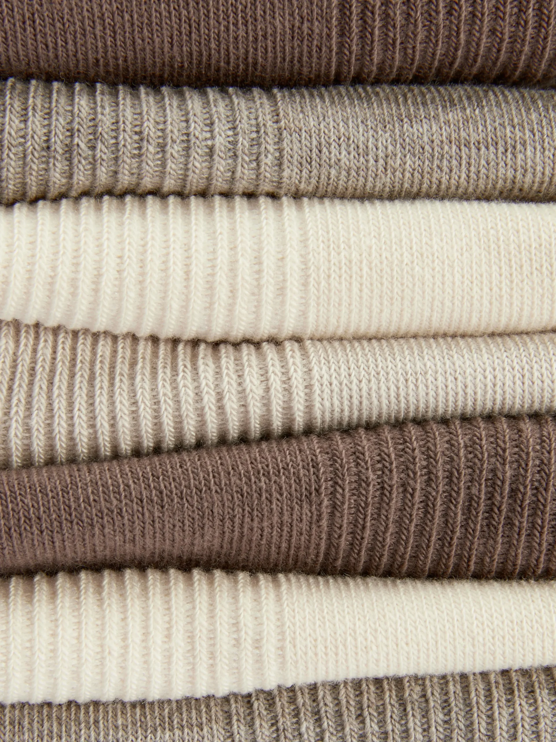 Pack 7 Pares Meias Ténis Caneladas